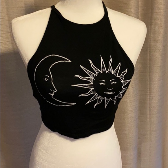SOLD Self tie halter top - Picture 1 of 5